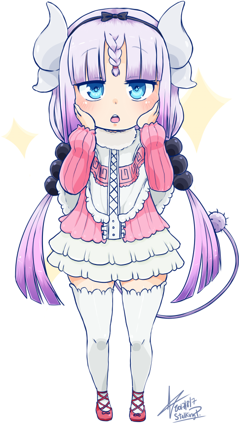 Kanna Kamui,kobayashi San Chi No Maid Dragon,kobayashi - Kanna Chibi Transparent Clipart (484x854), Png Download