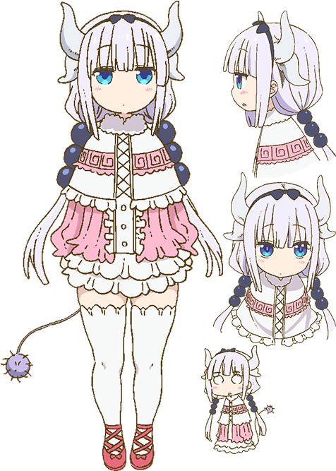 Kobayashi San Chi No Maid Dragon Characters Clipart (600x878), Png Download