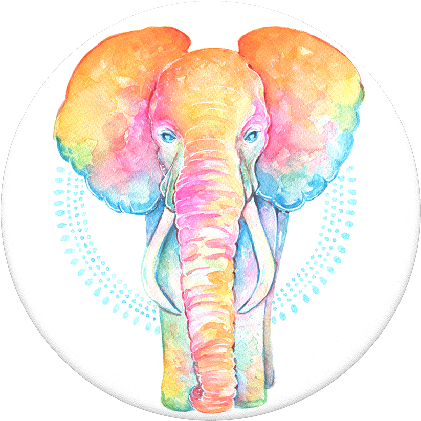 Popsockets Popgrip King Elli Chloe Bennet The David - Indian Elephant Clipart (823x823), Png Download