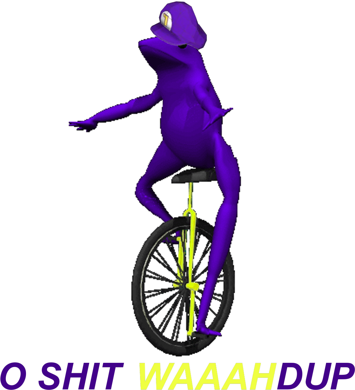 Black Guy With A Tumblr - Dat Boi Waluigi Clipart (1280x1316), Png Download