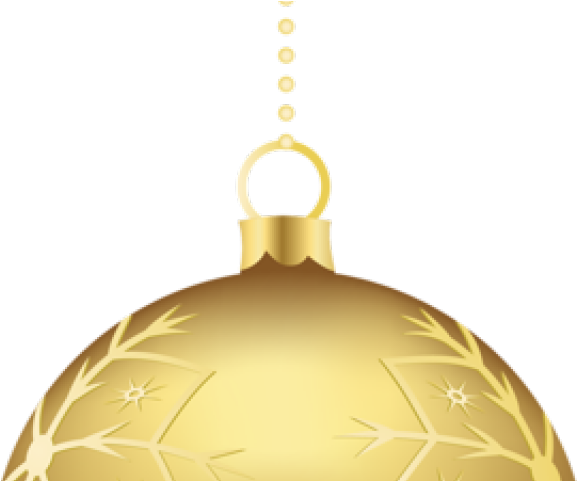 Christmas Ornaments Clipart Gold - Christmas Tree Decorations Clipart Gold - Png Download (640x480), Png Download