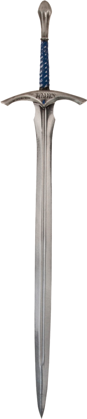 Tabletop View Glamdring Sword Prop Replica - Wood Clipart (300x1443), Png Download