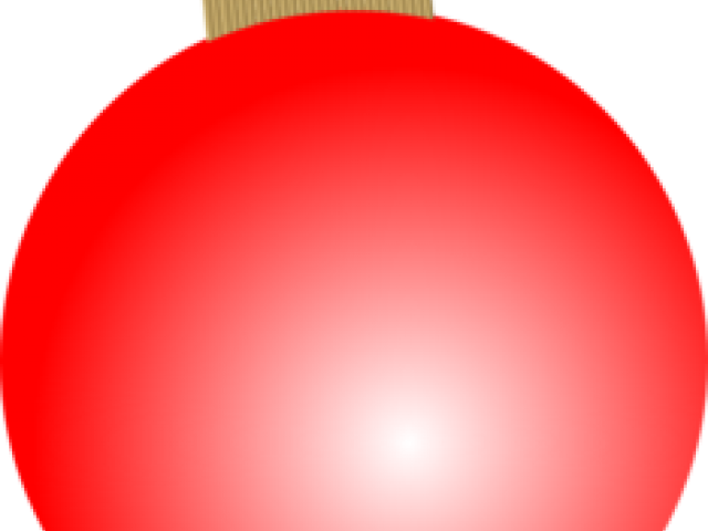 Christmas Ornaments Clipart Red - Circle - Png Download (640x480), Png Download