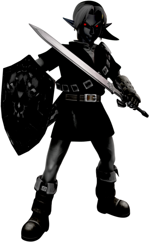 Dark Link Png - Dark Link Ocarina Of Time 3d Clipart (894x894), Png Download