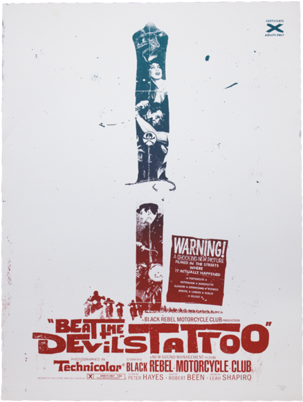 Beat The Devil's Tattoo Poster - Poster Black Rebel Motorcycle Club Clipart (600x600), Png Download