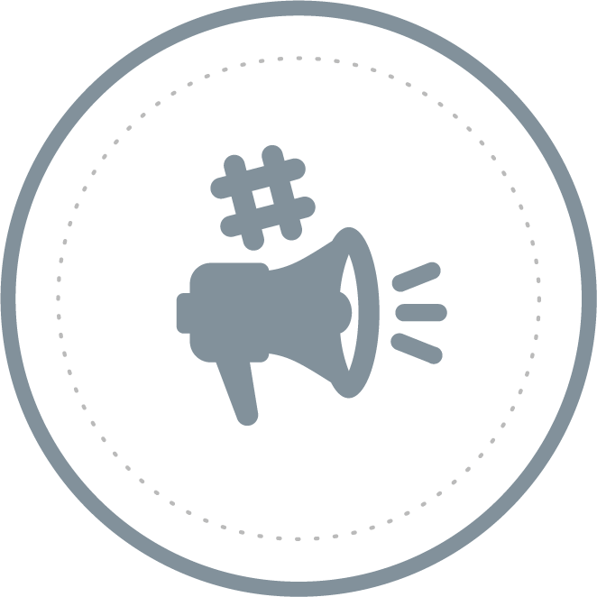 Hashtag Tracking & Conversion Management - Circle Clipart (662x662), Png Download