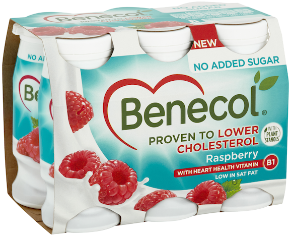 Raspberry - Benecol Cholesterol Drinks Clipart (600x600), Png Download