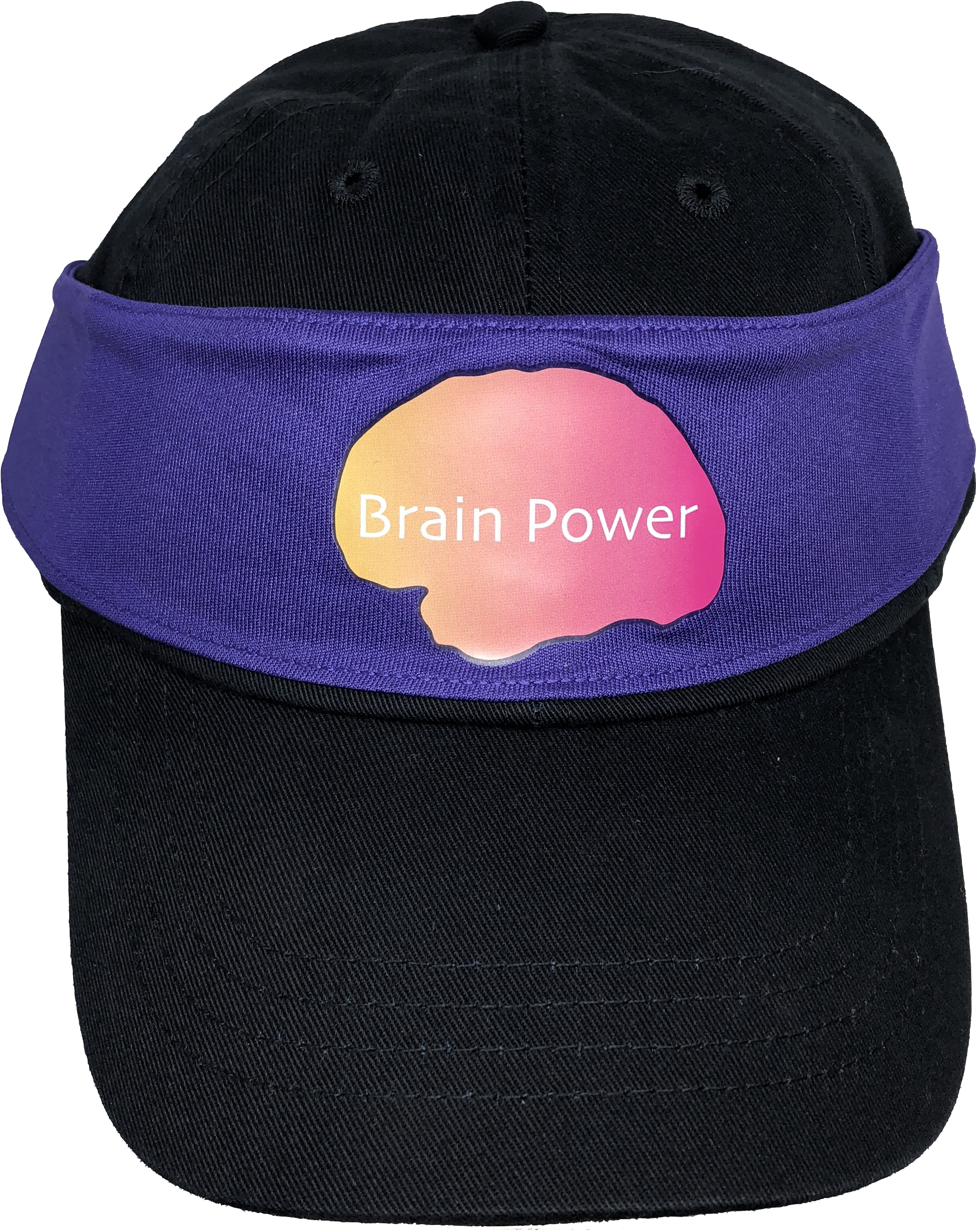 2 In 1 Brain Power Headband, Purple - Baseball Cap Clipart (2373x2833), Png Download