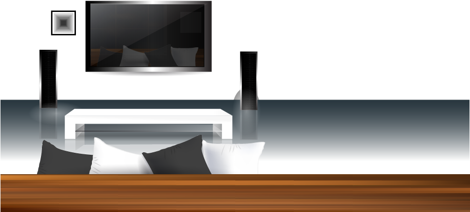 All Types Of Aerial, Digital Tv, Dab Radio & Fm Radio - Interior Design Clipart (940x470), Png Download
