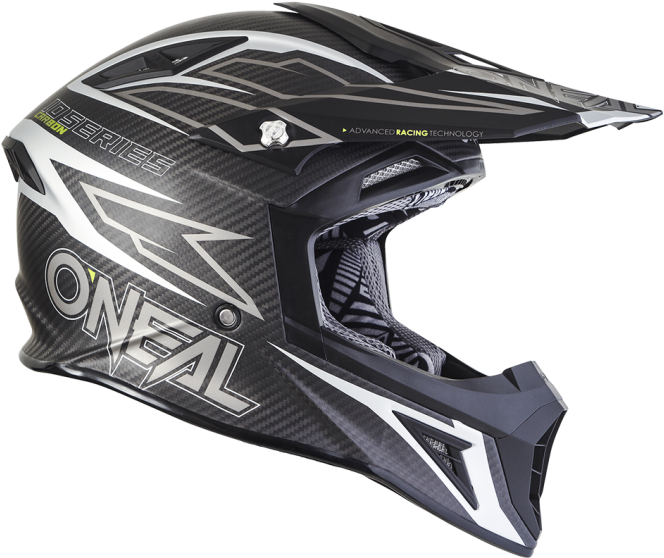 10 Series Carbon Race - Oneal Helmet Black Clipart (705x705), Png Download