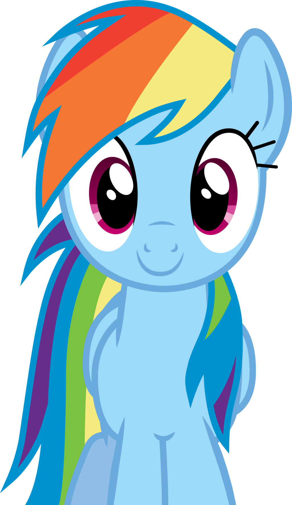 Ethics Alarms - My Little Pony Rainbow Dash Face Clipart (1024x1768), Png Download
