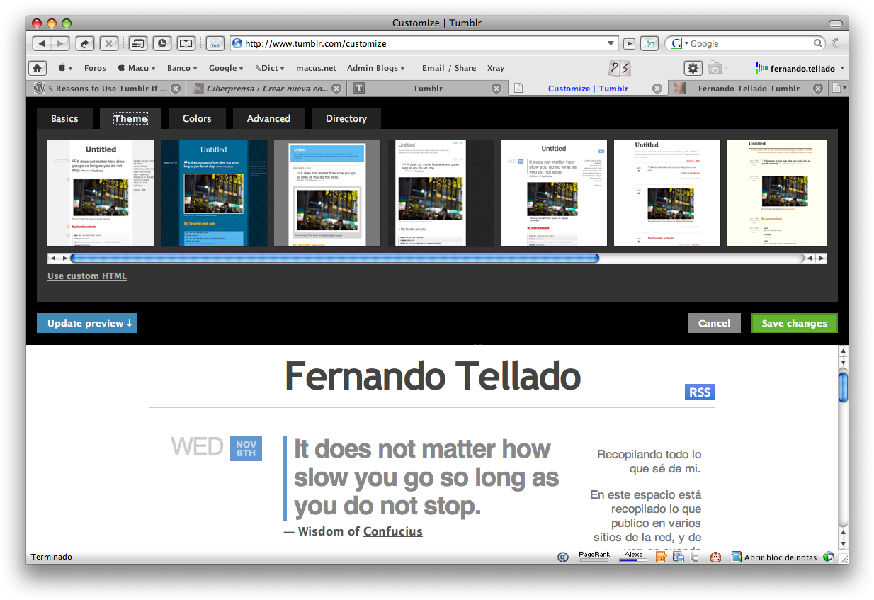 Tumblr1 - Theme Clipart (1241x854), Png Download