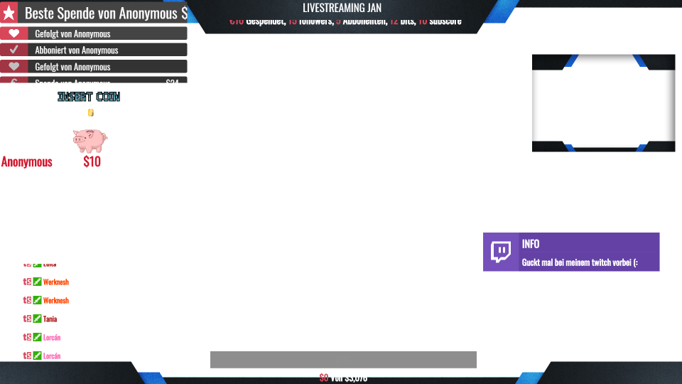 Jtp535 Scene - Layout Para Livestream Download Clipart (960x540), Png Download