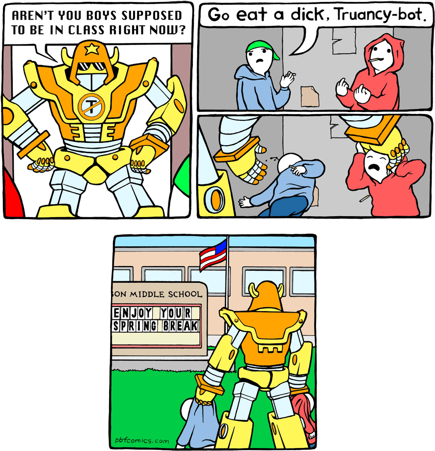 Truancy Bot - « - Middle School Dicks Clipart (900x942), Png Download