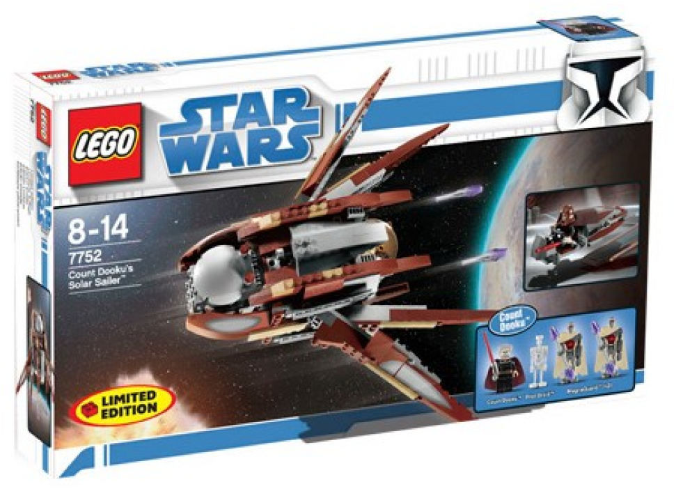 7752 1 - Lego Star Wars Count Dooku's Solar Sailer Clipart (980x980), Png Download