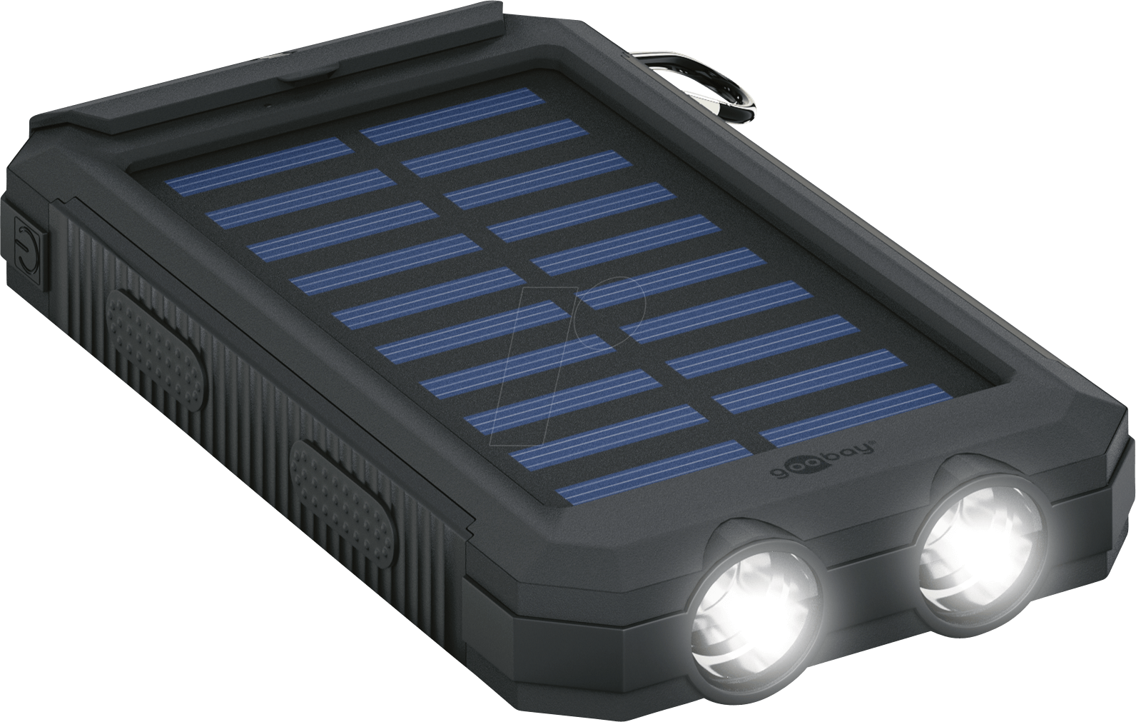 Outdoor Powerbank - Solar Charger Goobay Outdoor 8.0 49216 Charging Current Clipart (1592x1011), Png Download