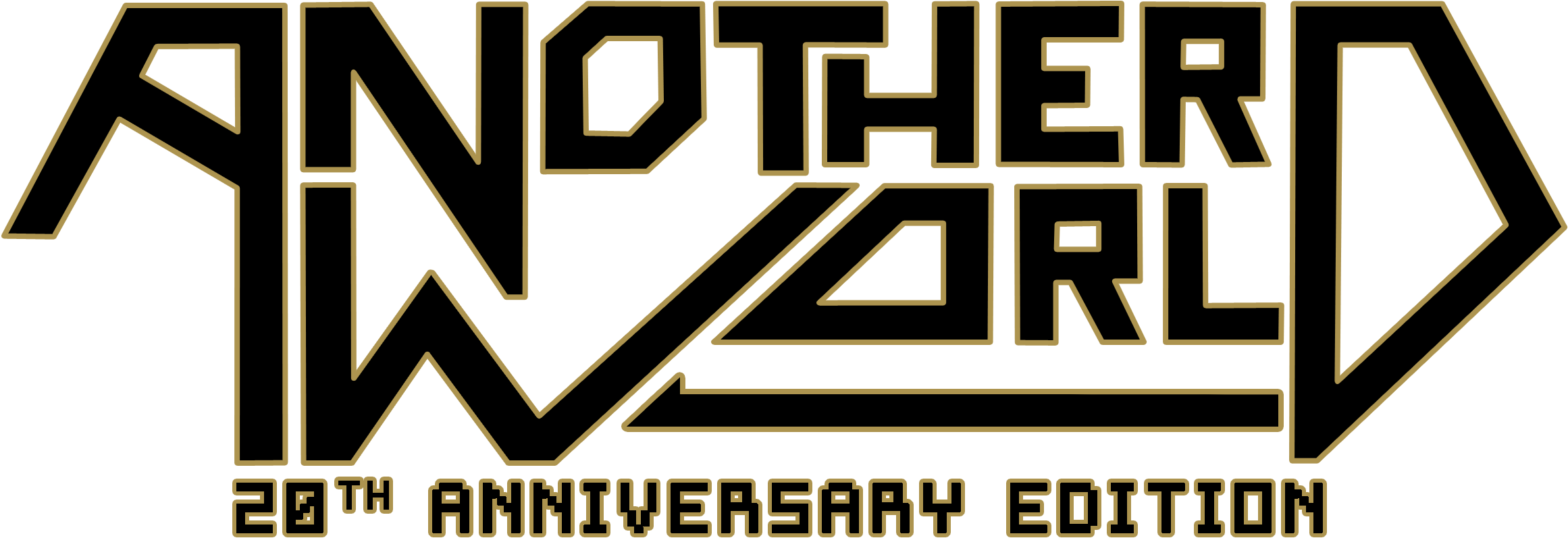 Another World Logo Highres - Another World 20th Anniversary Edition Logo Clipart (2363x969), Png Download