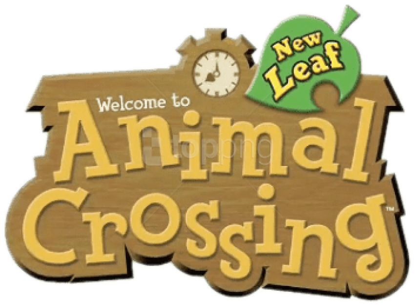 Free Png Download Animal Crossing New Leaf Logo Png - Animal Crossing New Leaf Logo Clipart (850x627), Png Download