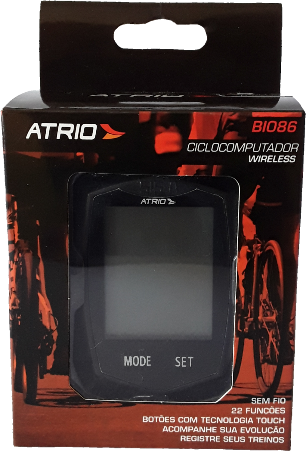 Velocimetro Digital Atrio Sem Fio 22 Funções Preto - Handheld Game Console Clipart (1458x1658), Png Download