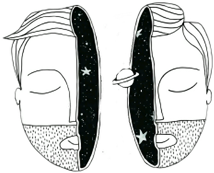 Drawing Tumblr Space - اللهم اني اسالك بالا مطمئنا Clipart (722x584), Png Download