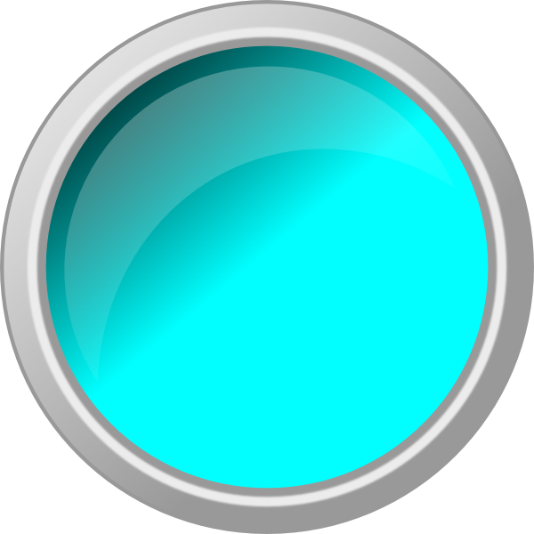 Original Png Clip Art File Push Button Light Blue Svg - Push Button Blue Png Transparent Png (600x600), Png Download