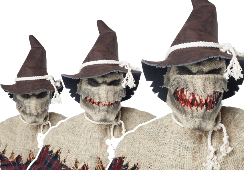 Demon Scare Crow Costume - Halloween Costumes Scarecrow Scary Clipart (853x595), Png Download
