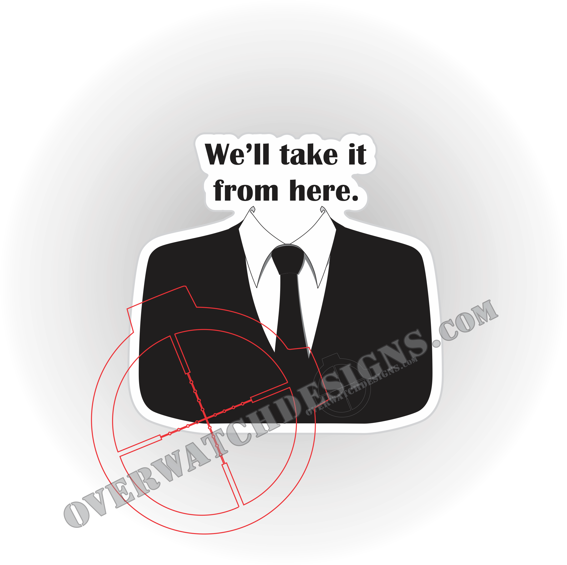 We'll Take It From Here Sticker - Diamond Dallas Page Clipart (2409x2396), Png Download