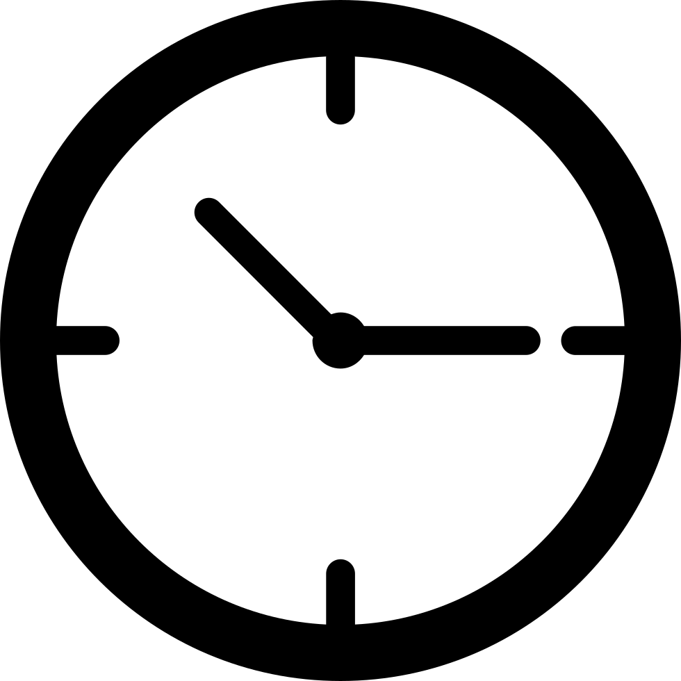 Simple Clock Comments - Arrow In A Circle Symbol Clipart (980x980), Png Download