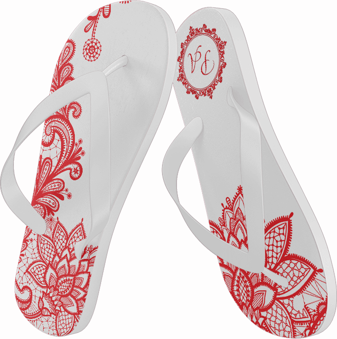 Chinelos Personalizados Para Casamento - Chinelo Personalizado Clipart (657x660), Png Download