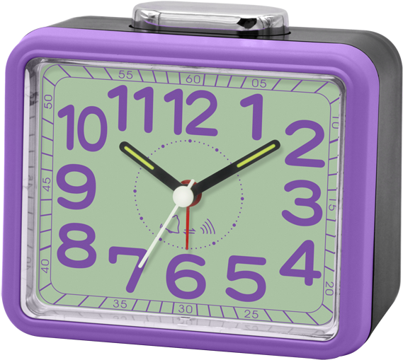 2018 Hot Selling Simple Purple Table Clock For Home - Alarm Clock Clipart (650x566), Png Download
