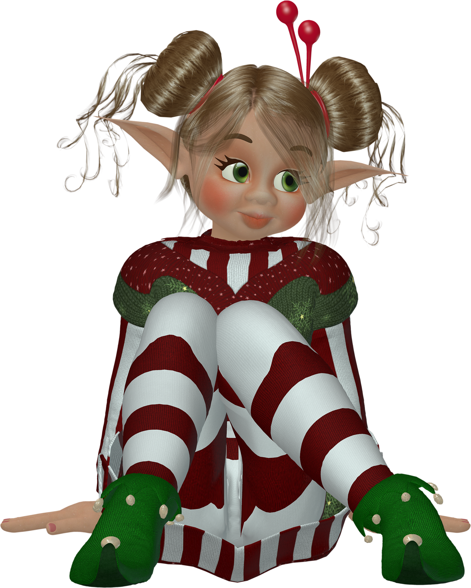 Dances With Elves Room - Christmas Pixie Clipart (1538x1920), Png Download