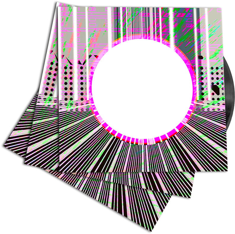 Vintage Triple Vinyl Record Mockup Tri4 - Circle Clipart (793x787), Png Download