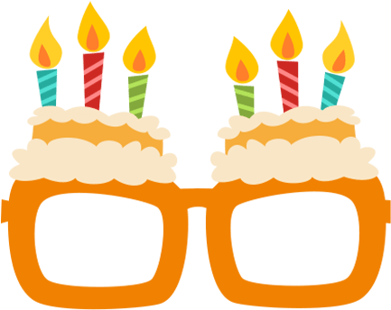 #glasses #party #happybirthday #dressup #costume Clipart (500x500), Png Download
