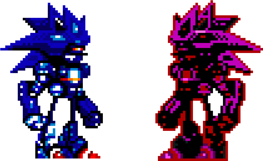 Mecha Sonic Vs Dark Mecha Sonic - Mecha Sonic 16 Bit Clipart (1160x770), Png Download