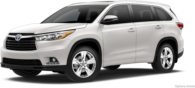 2017 Ford Explorer - Toyota Highlander Limited Black Clipart (900x425), Png Download