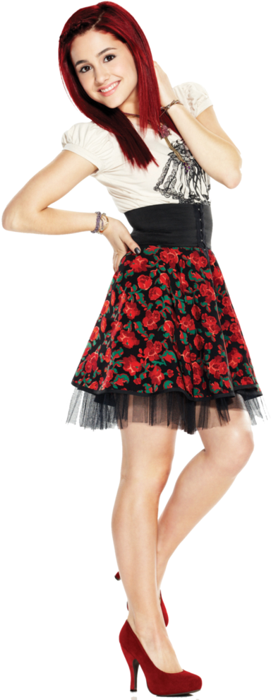 Ariana Grande Png Hq By Believein U D6jujfj Ariana - Cat Valentine Look Clipart (730x1095), Png Download