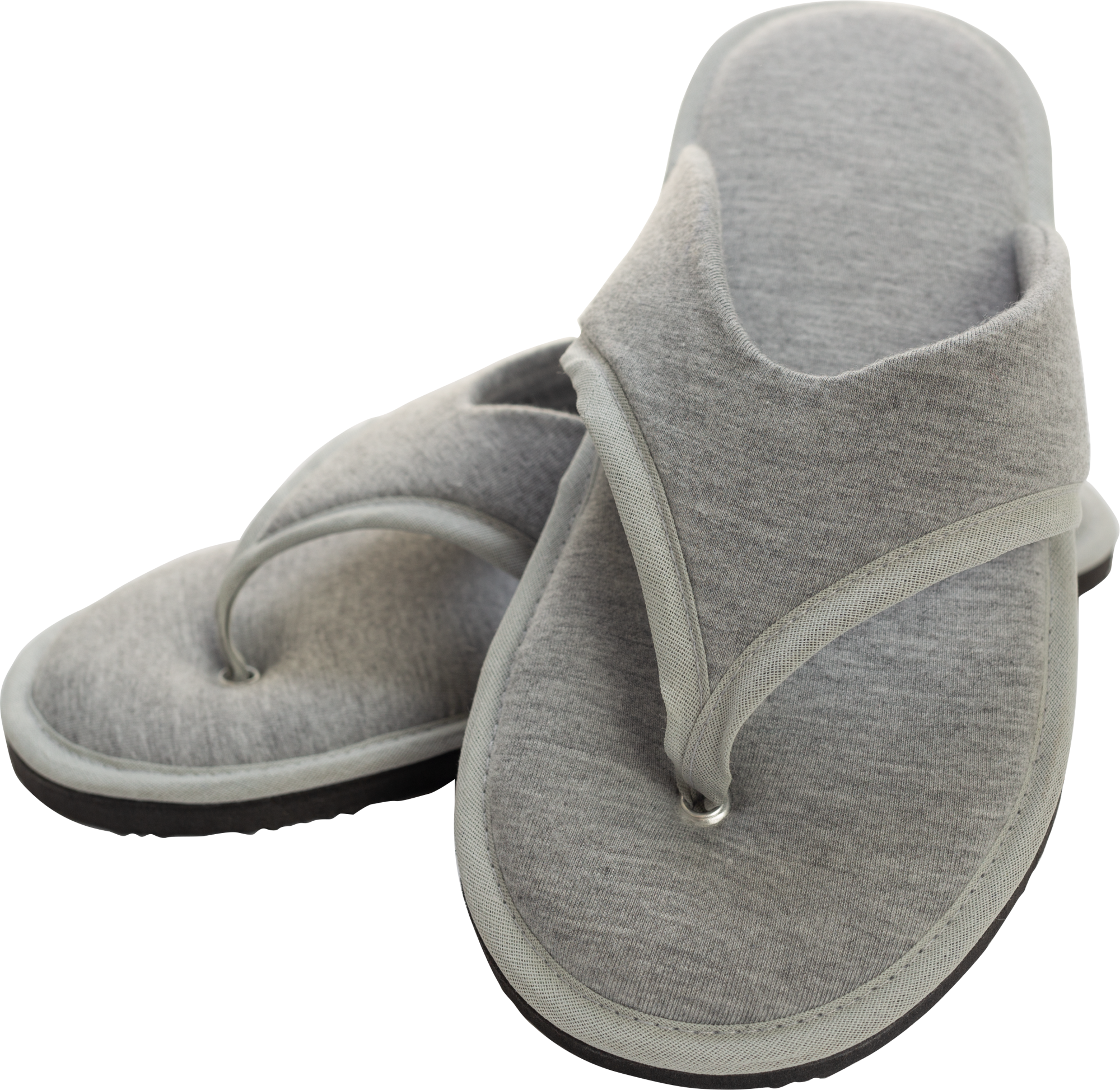 Chinelo Dedo Cinza - Slipper Clipart (2000x1947), Png Download