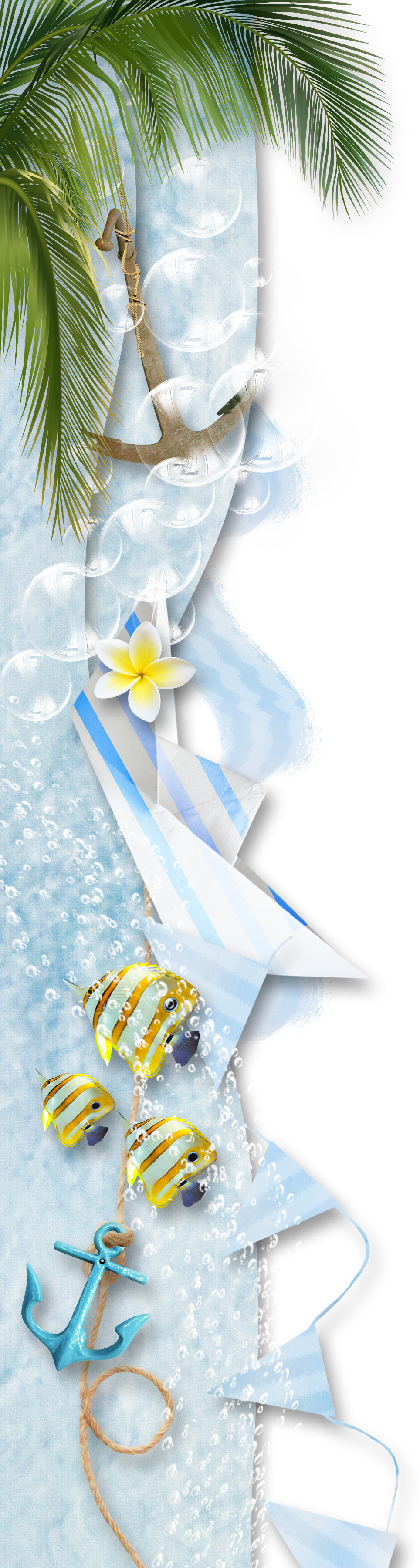 Rope Tree Coconut Barb Scrapbooking Free Clipart Hd - Png Download (964x3600), Png Download