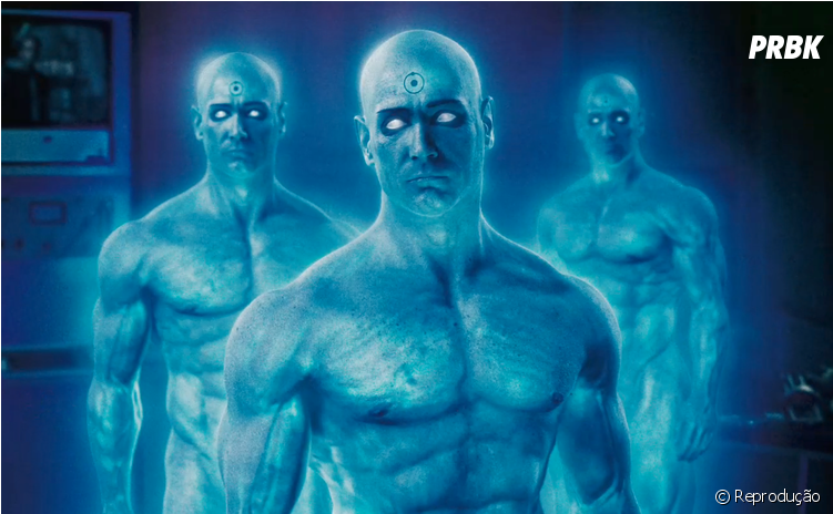 Manhattan É Praticamente Um Deus, Imortal Difícil Alguém - Dr Manhattan Genie Clipart (950x463), Png Download