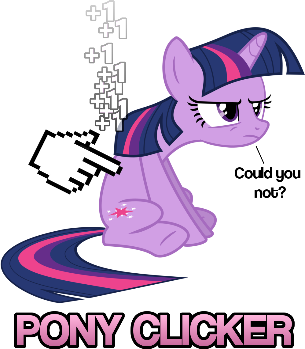 Cookie Clicker, Cursor, Grumpy Twilight, Hilarious - Twilight Sparkle Clipart (1024x1166), Png Download