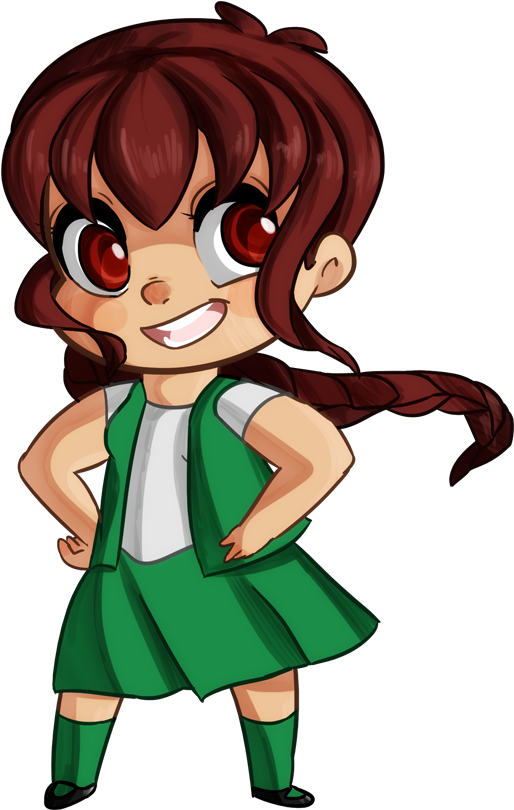 Cookie Clicker Girlscout Fanart Aaahhhh She's Adorable - Cartoon Clipart (572x838), Png Download