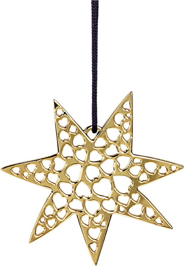 Heart Star H7 Gold Plated Karen Blixen - Png Julepynt Clipart (1200x1200), Png Download