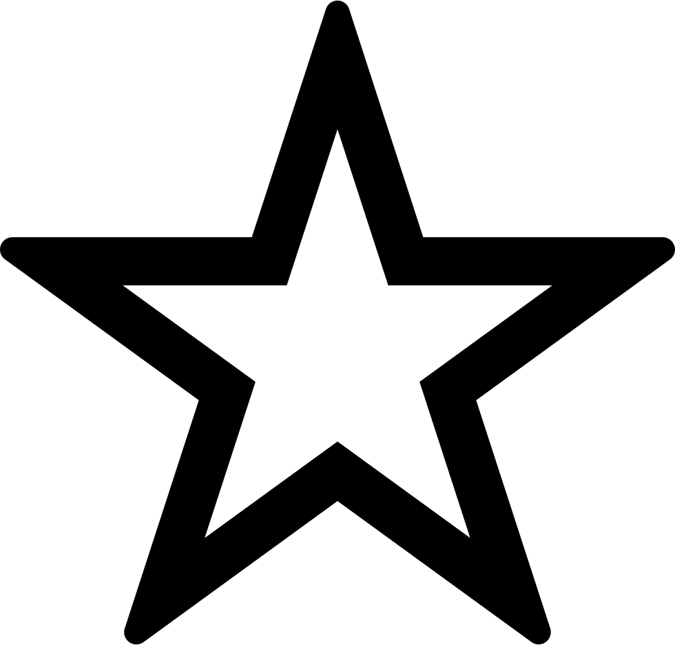 Png File Svg - Star Tattoo Outline Clipart (980x936), Png Download