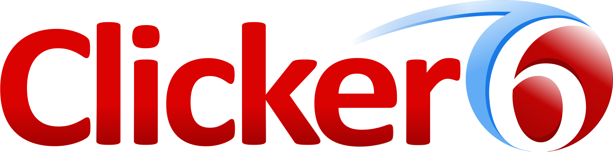 Clicker 6 Logo Clipart (2383x593), Png Download