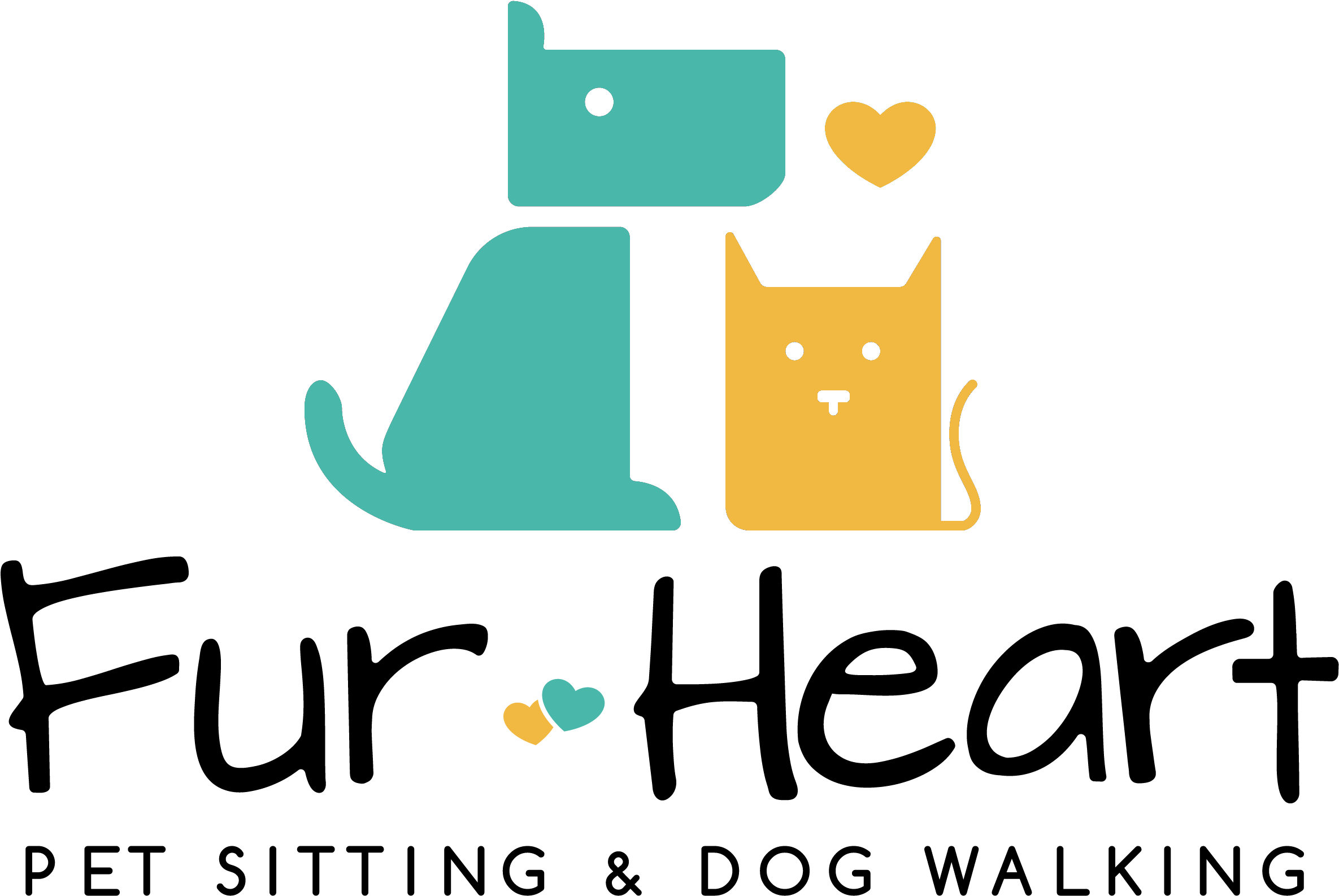 Fur Heart Pet Sitting And Dog Walking, Llc Clipart (2600x1700), Png Download