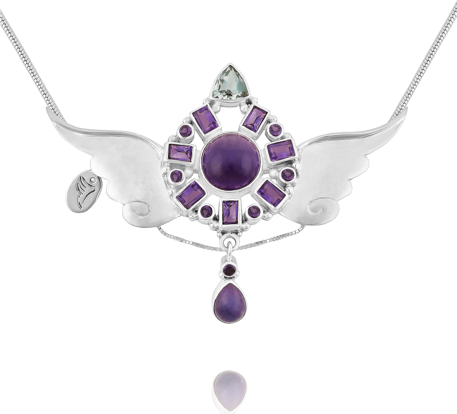 Archangel Zadkiel Necklace - Amethyst Clipart (1500x1500), Png Download