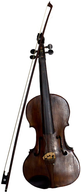 Violin Clipart (460x720), Png Download