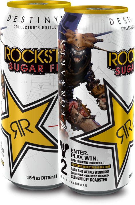 Sugar Free / Hangman - Rockstar Energy Destiny 2 Clipart (472x714), Png Download