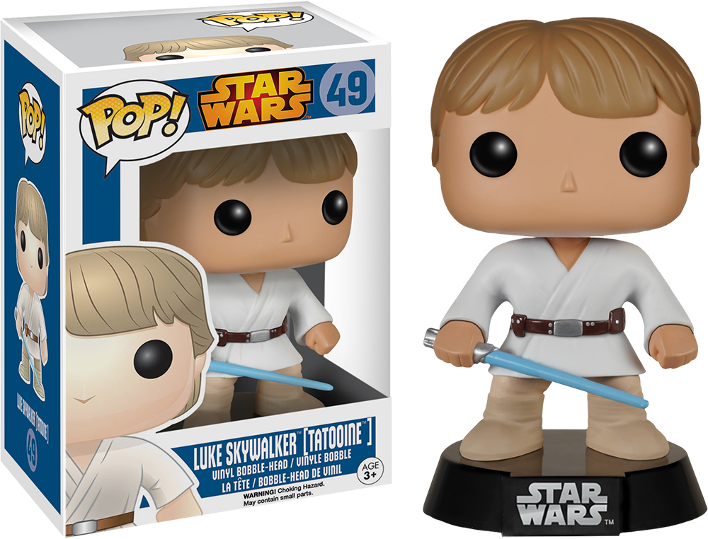 Funko Pop Star Wars Luke Clipart (800x880), Png Download