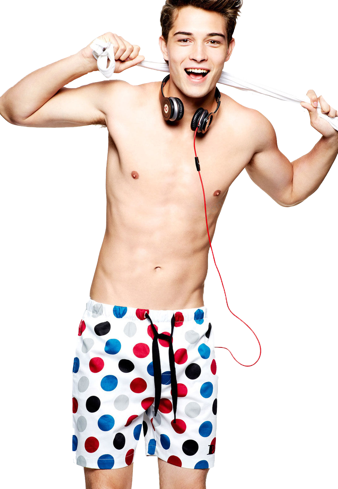 Shirtless Francisco Lachowski In Spotty Shorts - Francisco Lachowski Sexy Clipart (1091x1576), Png Download